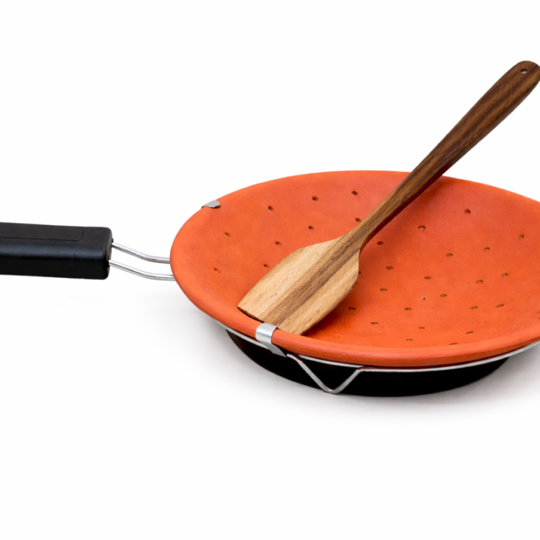 Premium Hole Mitti Tawa with Palta | Natural Clay Cooking Tawa | Healthy Traditional Non-Toxic Earthen Tawa for Roti, Paratha & Dosa