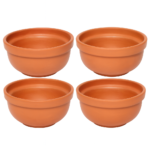 KSI Clay Bowls for Kitchen & Restaurant Terracotta Handmade Clay Bowl for Soup, Dal, Kadhi, Curry set 4