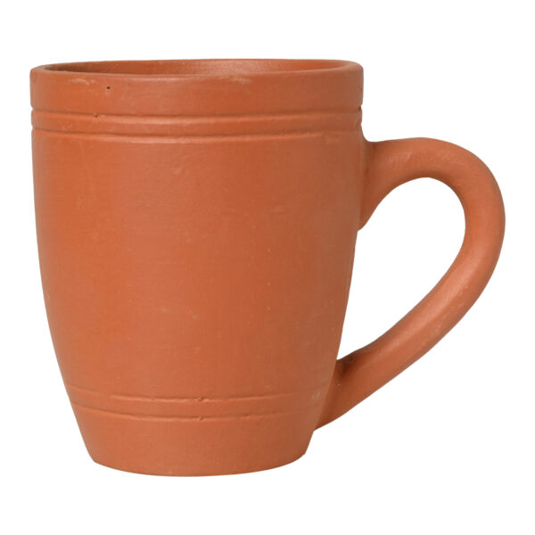 KSI Organic Clay Coffee Mug – Natural Terracotta Coffee & Tea Cup pack of 1