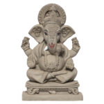 KSI ECO-Friendly Handcrafted Religious God Ganesha/Ganesh/Ganpati Visarjan Mitti wale Ganesh Statue