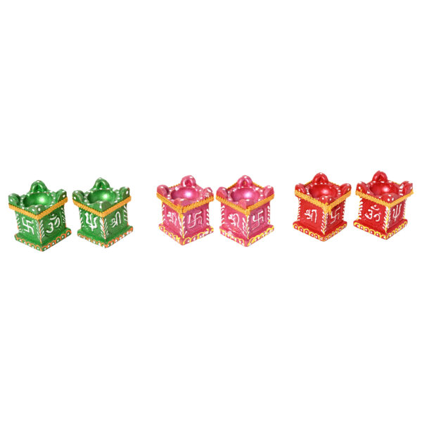 KSI Tulsi Diya for Diwali Decoration Handmade | Earthen Clay Terracotta Decorative Diya | Tealight Candle Festival Diya | Pooja Purpose Outdoor Indoor | Handmade Diya | Pack of 6 Diya