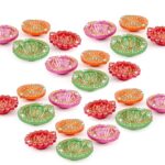 KSI Eco Friendly Multicolor Diyas for Diwali Puja & Festivals Home (Blank Diya Pack of 24) Earthenware Table Diya Set