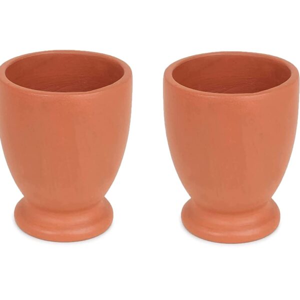 KSI Clay Bowls for Kitchen & Restaurant Terracotta Handmade Clay Bowl for Soup, Dal, Kadhi, Curry Set 2
