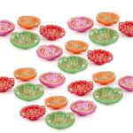 24 Pieces Eco Friendly Multicolor Diyas For Diwali Or Navratri Durga Puja Home Or Office Decoration By Handmade Mitti Ke Designer And Colorful Diyas Which Represent Our Indian Culture