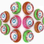 Decorative Clay Matki Wax Diya Candle For Diwali, Festival, Home, Party Decoration, Beautiful Traditional Handpainted Decorative Clay Mitti Wax Diya Deepak Candles Pack Of 12