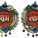 Shubh Labh Wall Hanging Showpiece Terracotta Handmade Door Hanging Wall Hanging Sculptures For Home Decor Artifacts For Door Office And Temple,