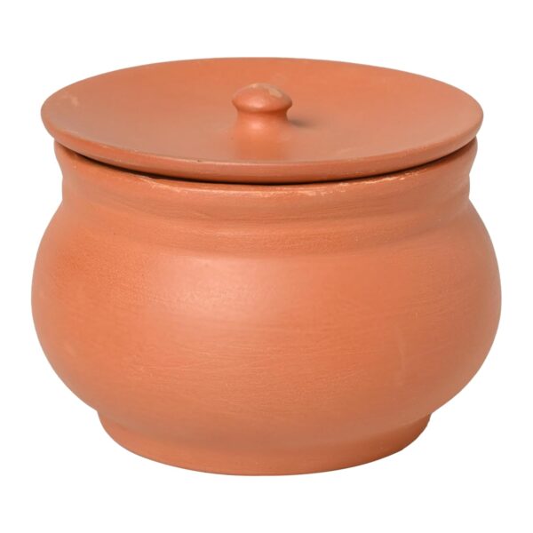 Unglazed Mud Clay Pot For Thick Curd Making 900Ml Natural Clay Handi Selfcooling Traditional Mitti Pot For Dahi Ecofriendly, Handcrafted Curd Storage Pot