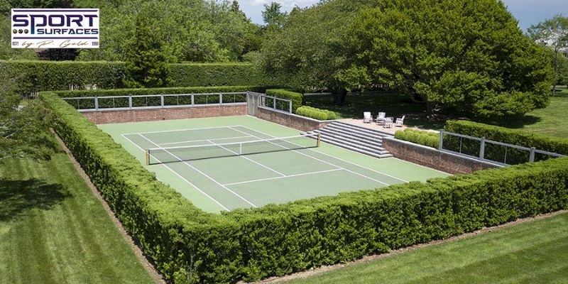 tennis court construction