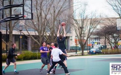 Outdoor Basketball Court Construction With Sport Surfaces