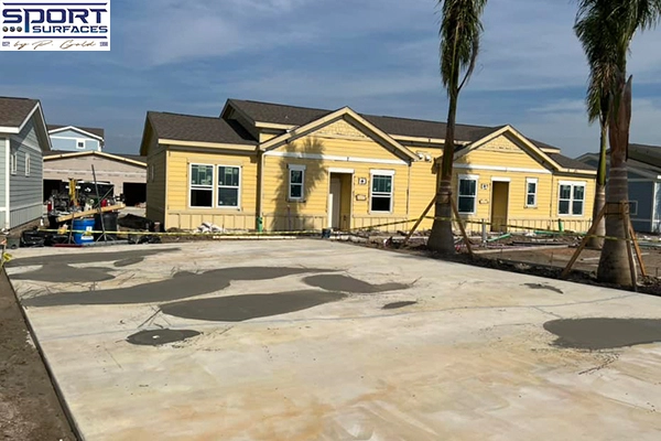 pickleball court construction