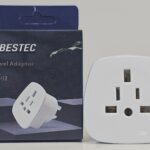 Bastech CH-02 - Bastech Universal Adapter / Travel Adapter - Pin Universal Wall Multiplug Charger 10A Power Sockets // 2pin & 3pin Socket Adapter with Dual USB Charging Port