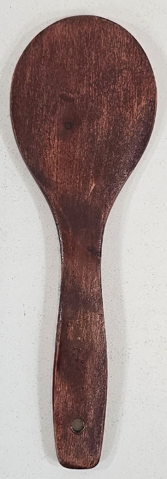 L9VmcSf7klXOA2oSumv1aGkwEeFfHHNOGTHoJBO2 (1) YW25-03 - Old lacquered small wooden spoon - Image 1