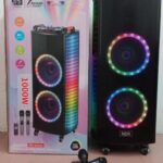 PARTY BLUETOOTH SPEAKER WITH 2 WIRELESS MIC AND CONTROL MODEL: GZ07 - NDR-1010S