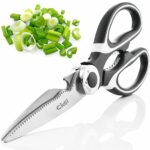 YW28-07 - Kitchen Shears by Gidli - Lifetime Replacement Warranty- Includes Seafood Scissors As a Bonus - Heavy Duty Stainless Steel Multipurpose Ultra Sharp Utility Scissor