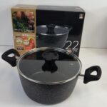 TK-22 - 22CM Non-Stick Aluminium Cooking Pot - YH-2201