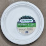 YW35-08 - RP09 - 9 inch 20 PCS Pack Sugarcan Pulp Round Plate - 24 Per Carton