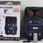 2000W 8 Inch Speaker DS-1802 with Remote - Bluetooth Wireless Portable Party Speaker - Mem Card / USB / Long Time Battery - 2000W