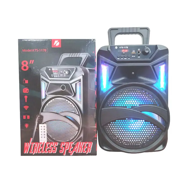 eYbzKdExA8oY8LvoNRay7qH3lTPsQovabzOmAvmY KTS-1178 BLUETOOTH PORTABLE SPEAKER - WIRELESS PORTABLE SPEAKER with Mic and Remote - Wireless Rechargeable Speaker - Image 1