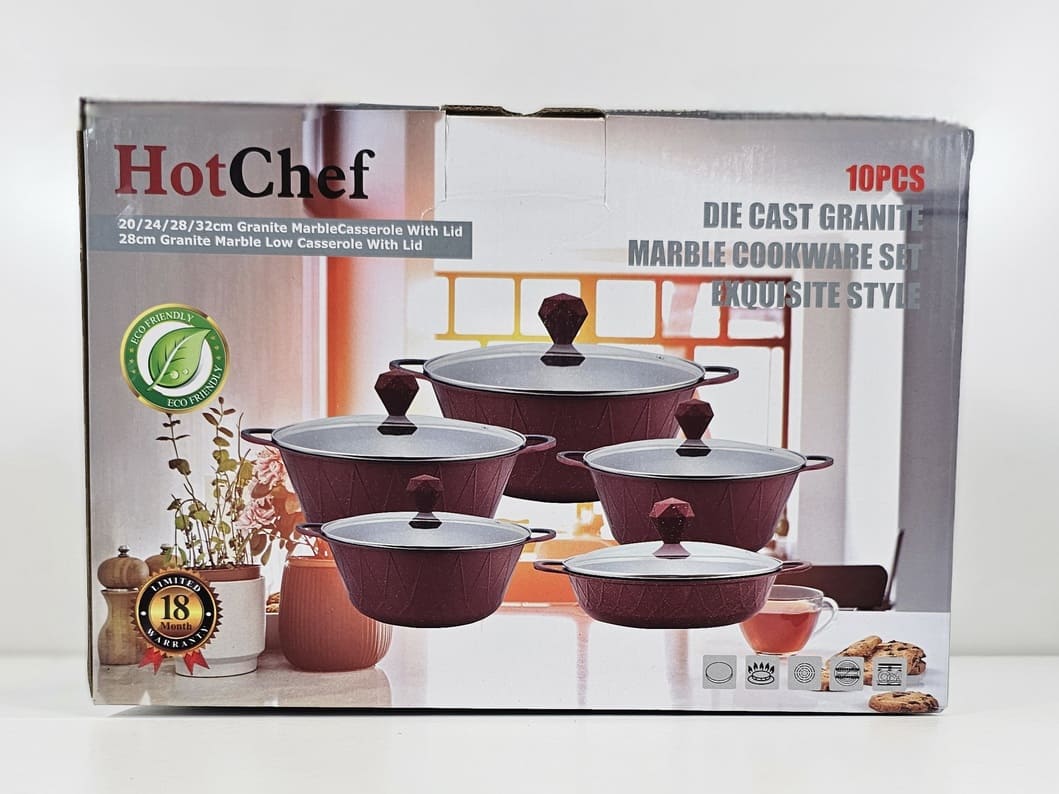 p2 (1) (1) YW22-16 - 10pcs crystal tricolor Cooking Pots 10 PCS Not-Stick Set - Image 1