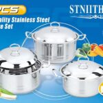 TMA-7 - STNITHANZ HIGH QUALITY STAINLESS STELL COOKING SET - 26-28-30 CM