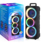 NDR-F98 8 Inch Outdoor Speaker Wireless Bluetooth Speakers 800W Peak High Power Family Party K-Song Sound Box with Microphone