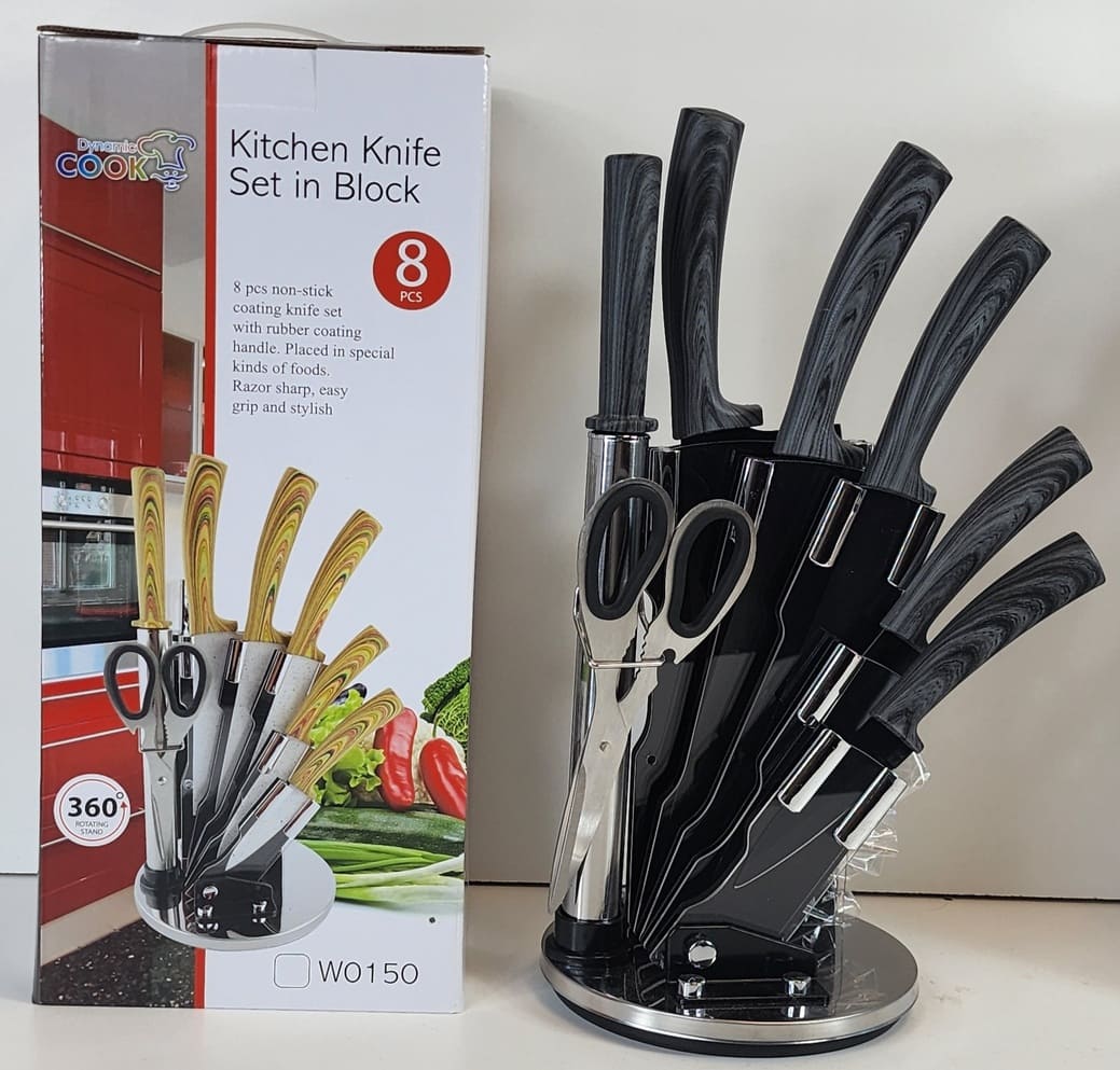 xKsg7NyjNk2buMaZLWu3SbL93T5ajIsVypUAGUB0 (1) (1) W0151 - Stainless Steel - 8 PCS Non-Stick Coating Knife Set with Rubber Coating Red Handle - Easy Grip and Stylish - Gift Pack - Image 1