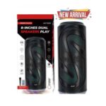 ALP-8202 Dual 8 Inch Bluetooth Portable 1200W P.M.P.O Speaker with LED Light and Karaoke Mic Ready Stock