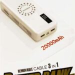 Kingleen C315S 20000 mAH 22.4W PD Charging Powerbank with 3 Built in Cables