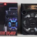 KTS-1090D Super Bass 8 inch Karaoke Wireless Bluetooth Speaker with Mic - Portable Bluetooth Wirelss Speaker FM/TF/USB Rechargeable