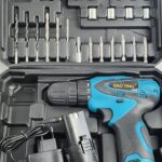 Rechargeable 12V Cordless Drill Machine with 25 pcs Tools Kit GAO Ying 18 Levels - Two Way Drill Machine