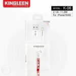 Kingleen Classic K-06 Data Cable 1200mm 2.1A Lightning Wire 1.1 High Quality Top Selling Item Perfect Match with Iph7/8/X