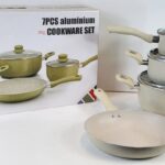 HotChef - 7 PCS Granite Coating Cookware - Non-Stick Marble Coating - High Quality Cookware