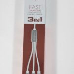 Fast Charging Cable 3 in 1 2.4 A DK-A27 Fast Cahrging Cable - Lightning / Type-C / Micro USB Cable