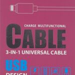 Fast Charging Cable 3 in 1 2.4 A DK-A27 Fast Cahrging Cable - Lightning / Type-C / Micro USB Cable