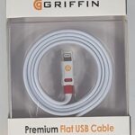 Griffin Flat Lightning Cable for iPhone All Models - 1 Meter
