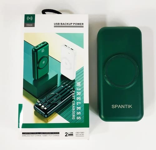 v1lxyJHsxA1ZzrgCHRxlMh92LIakIEOUXAPxhIzr (1) Spantik Wireless 20000mAH Powerbank with Build iPhone / Type-C / Micro USB Cable PB003 - Image 1